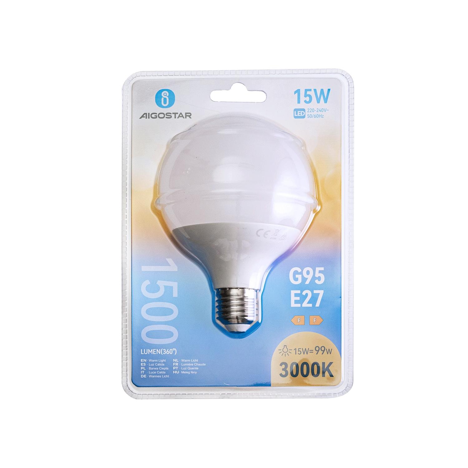 LED E27 15W G95