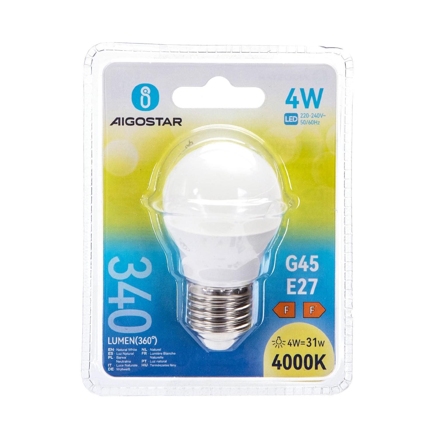 LED E27 4W G45