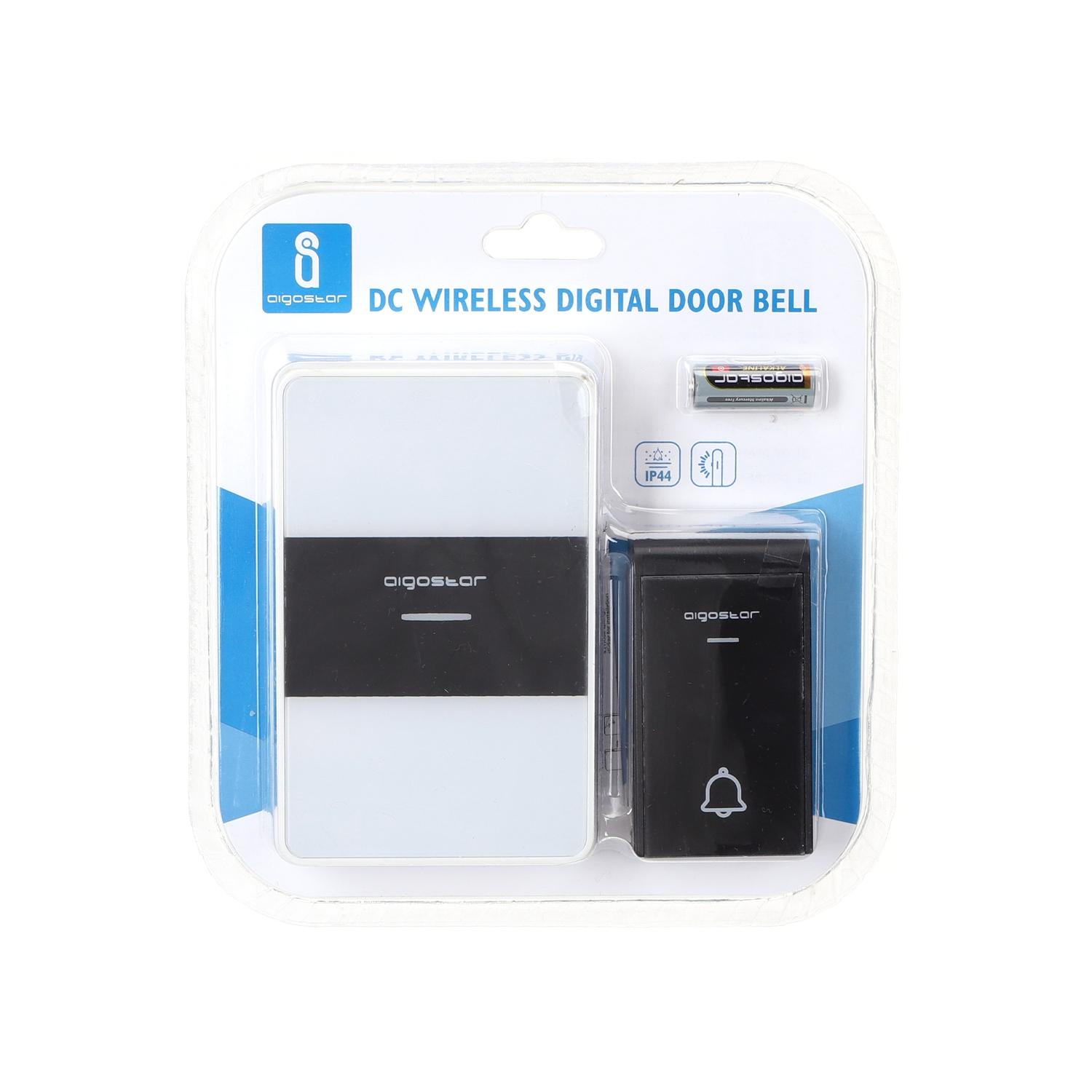 DC Wireless Doorbell White & Black