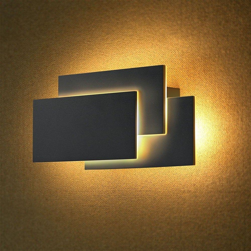 VT-712 12W LED WALL LIGHT 3000K IP20 BLACK BODY