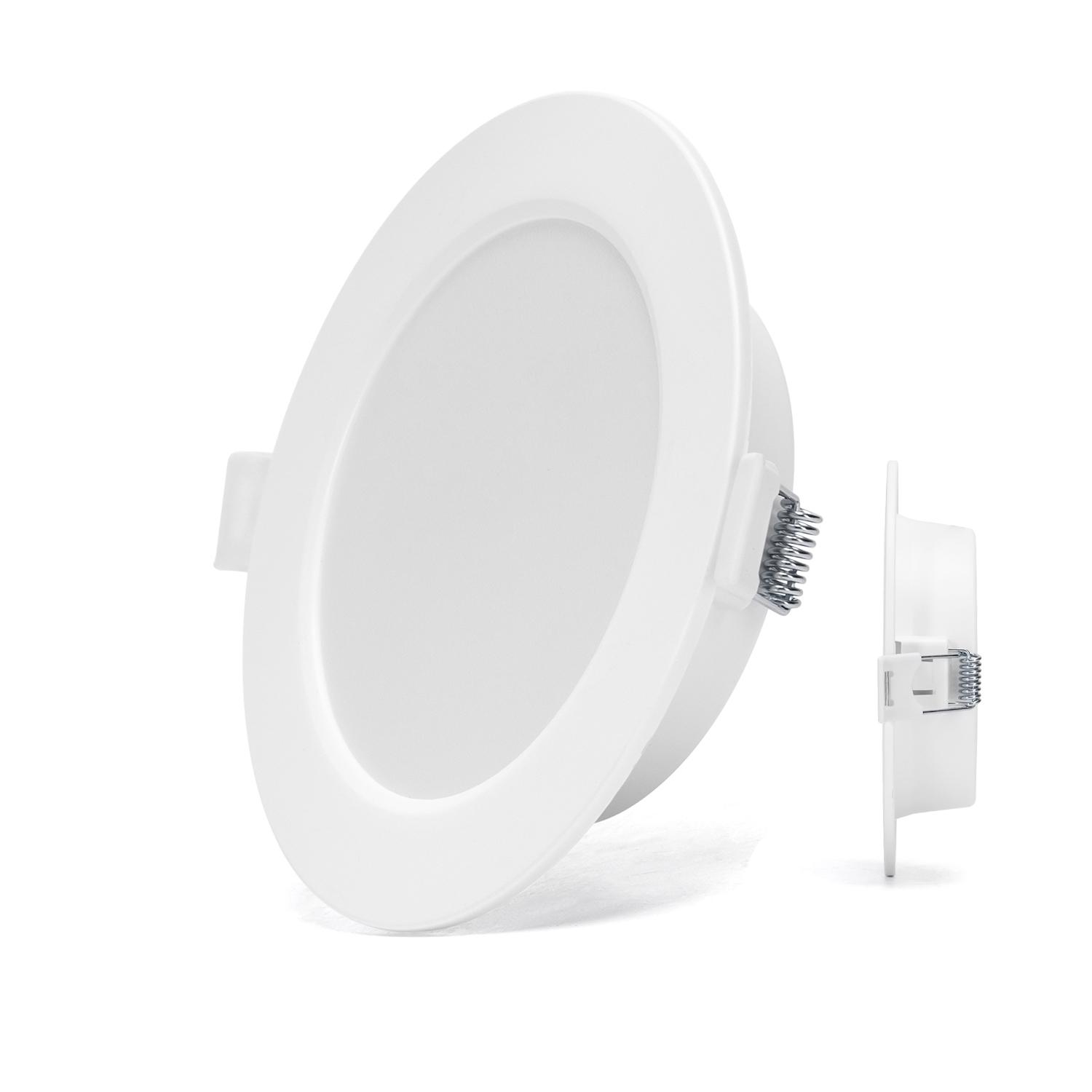 Downlight okrągły podtynkowy LED E6 6W Światło naturalne(6W,4000K,Barwa Neutralna,620lm)