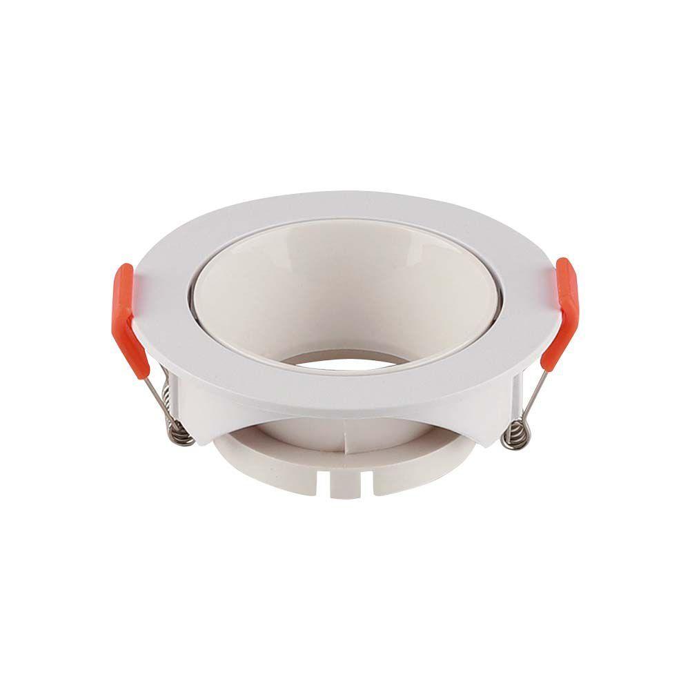 VT-931 GU10 FITTING ROUND WHITE FRAME+WHITE REFLECTOR