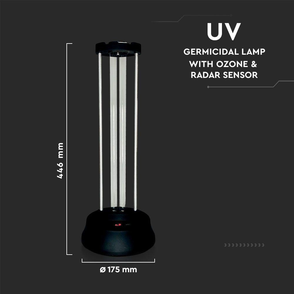 VT-3338 38W UVC LAMP WITH SENSOR AND REMOTE CONTROL -BS PLUG