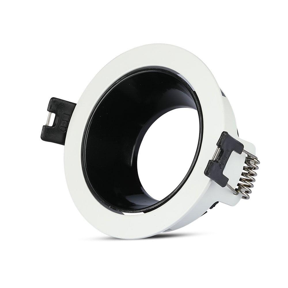 VT-872 GU10 FITTING ROUND-WHITE+BLACK