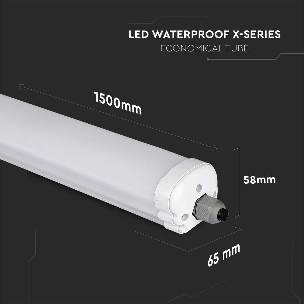 VT-1532 32W LED WATERPROOF X SERIES ECONOMICAL TUBE 150CM 4500K 160LM/W