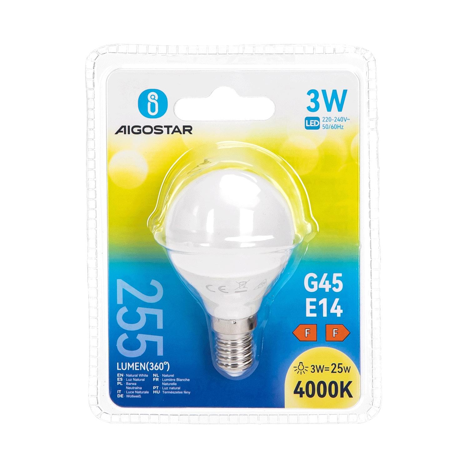 LED G45 E14 3W