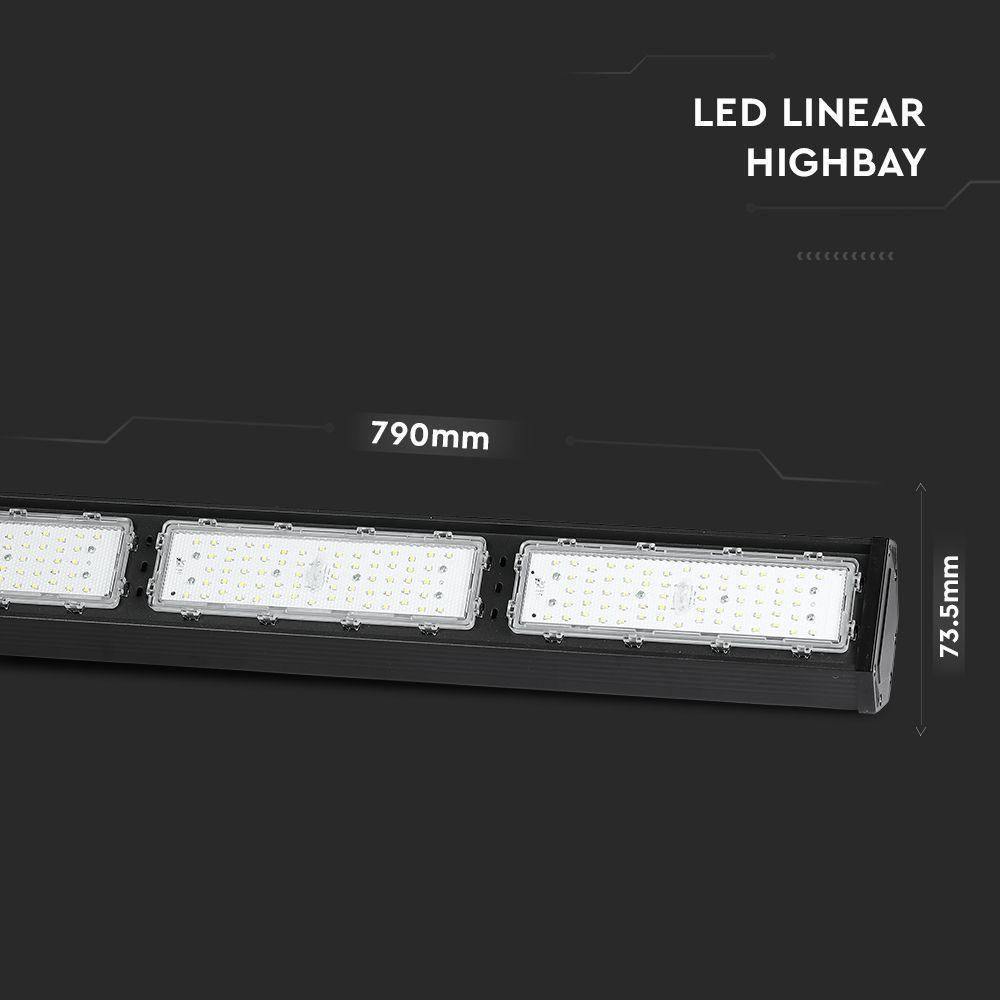 VT-9-152 150W LED LINEAR HIGHBAY SAMSUNG CHIP 4000K BLACK BODY 110'D