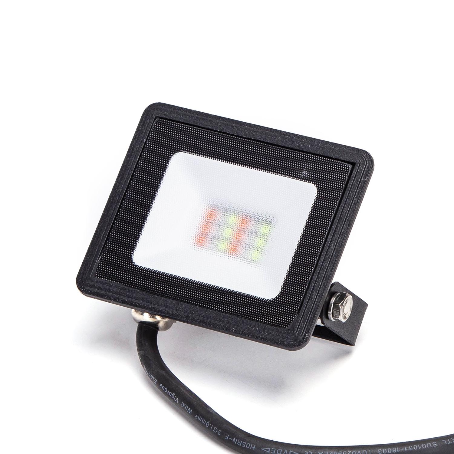 LED RGB Die-Cast Floodlight Black 10W