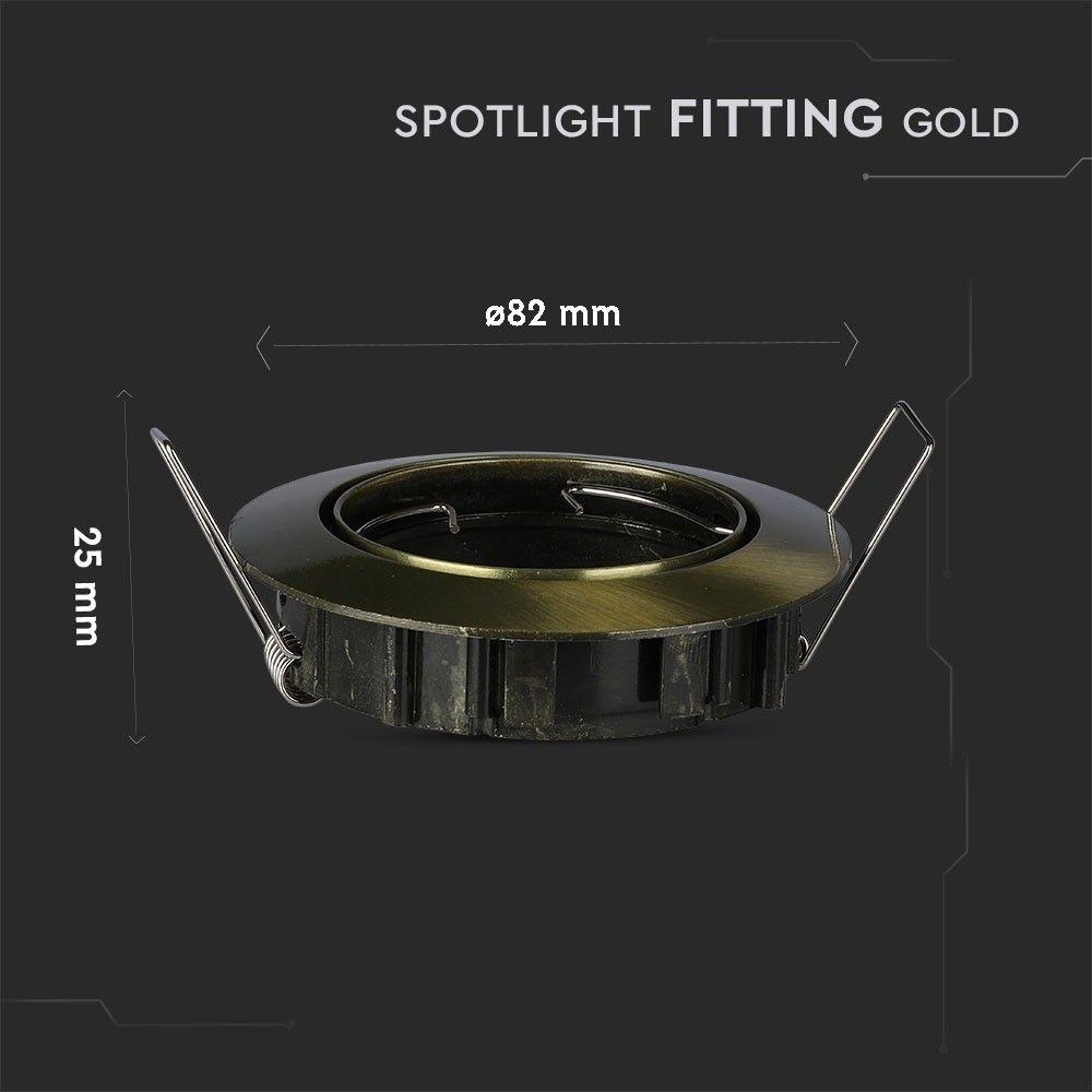 VT-779 GU10 FITTING ROUND GOLD