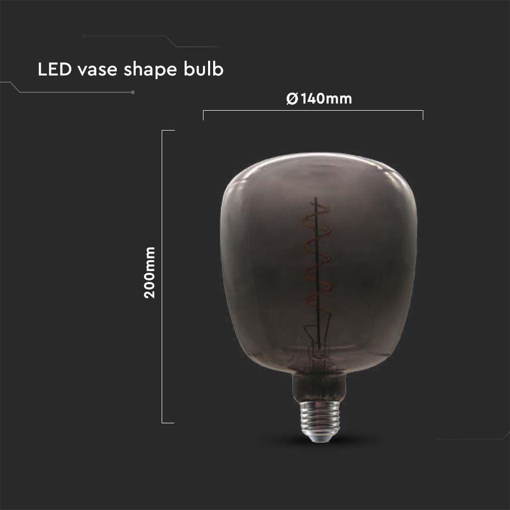 VT-2264 4W FILAMENT VASE SHAPE BIG BULB BLACK 300Â° 220-240V