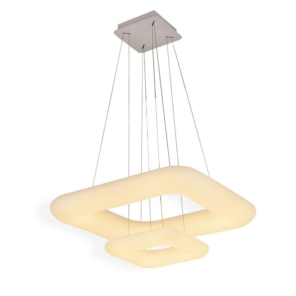 68W Lampa Wisząca, Kwadratowa, Ściemniana, Biały, VTAC, SKU 3965