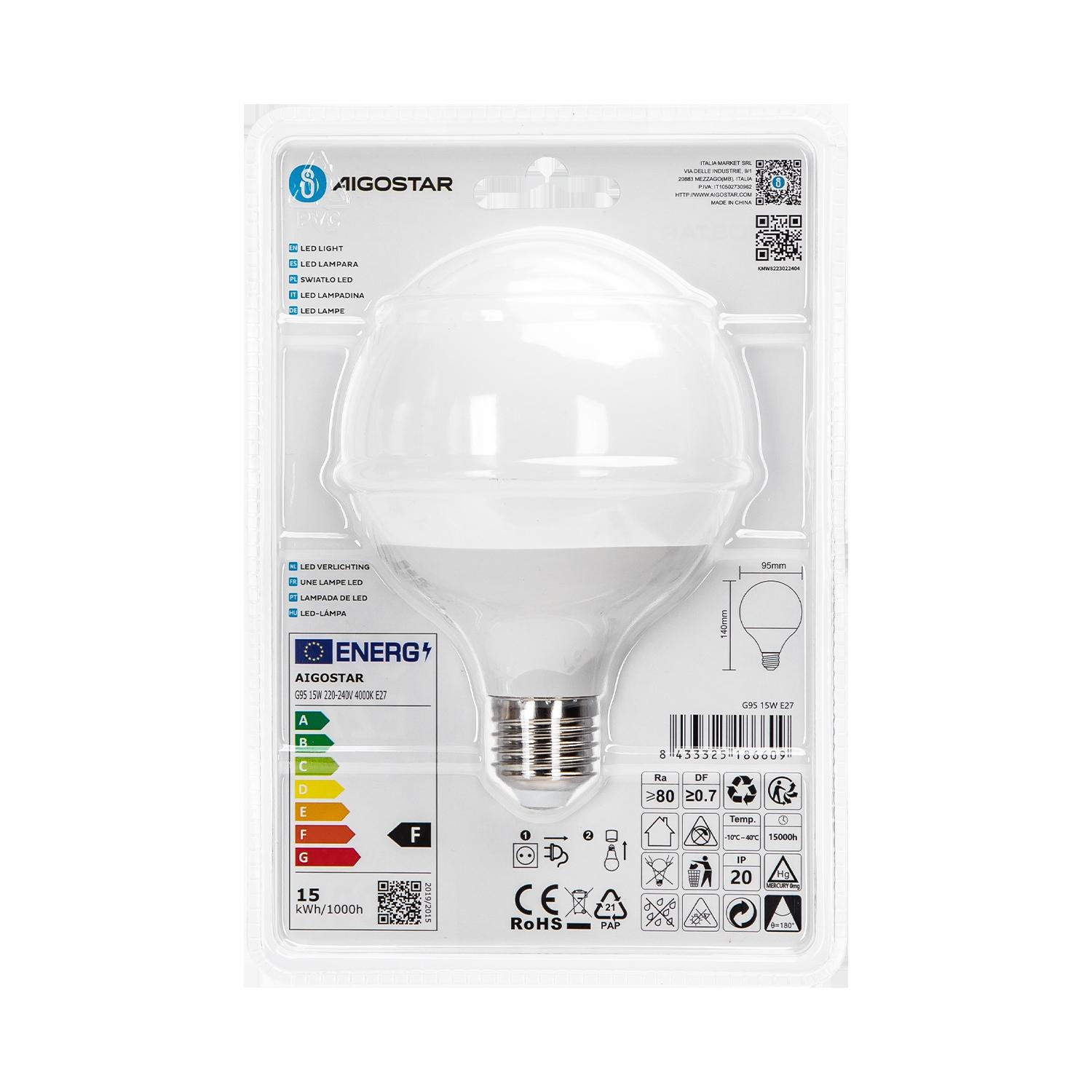 LED E27 15W G95