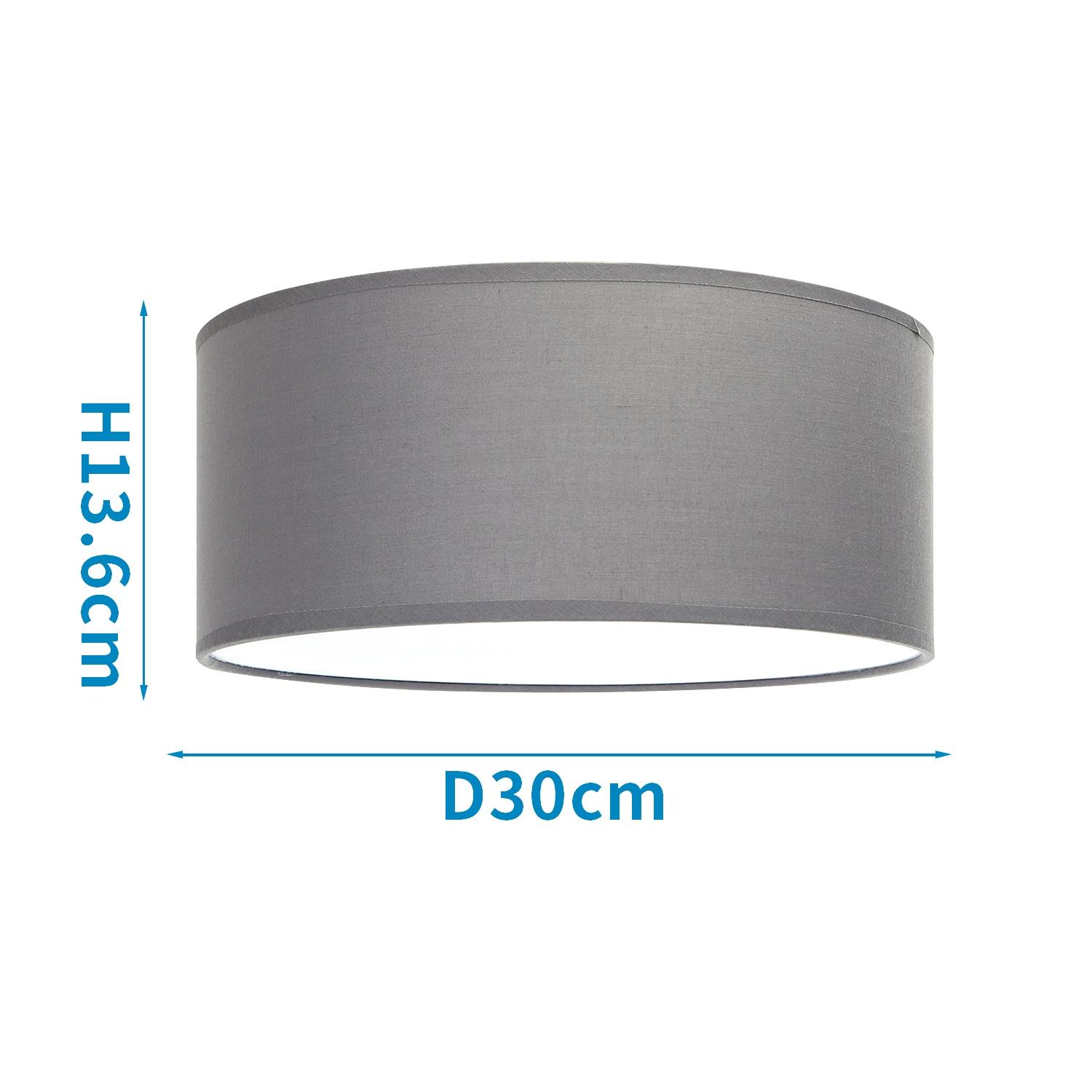 CEILING LIGHT WITH FABRIC LAMPSHADE ( Iron & fabric )