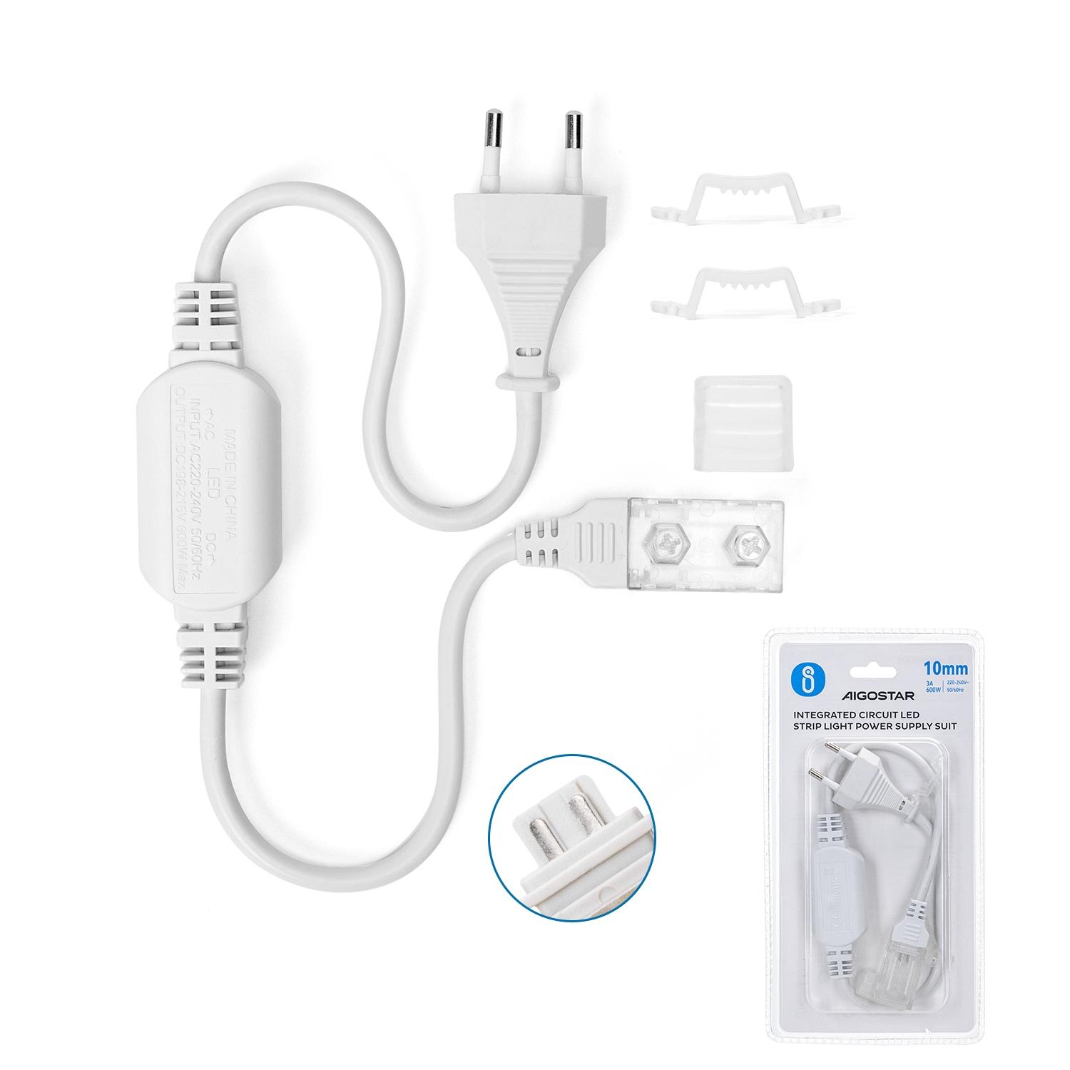 Integrated circuit strip light power cord set