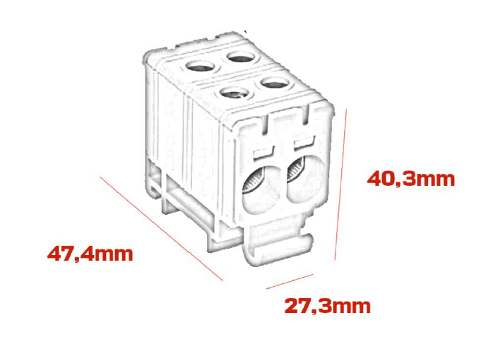 Listwa zaciskowa - Model FJ-E35/2 （szary）