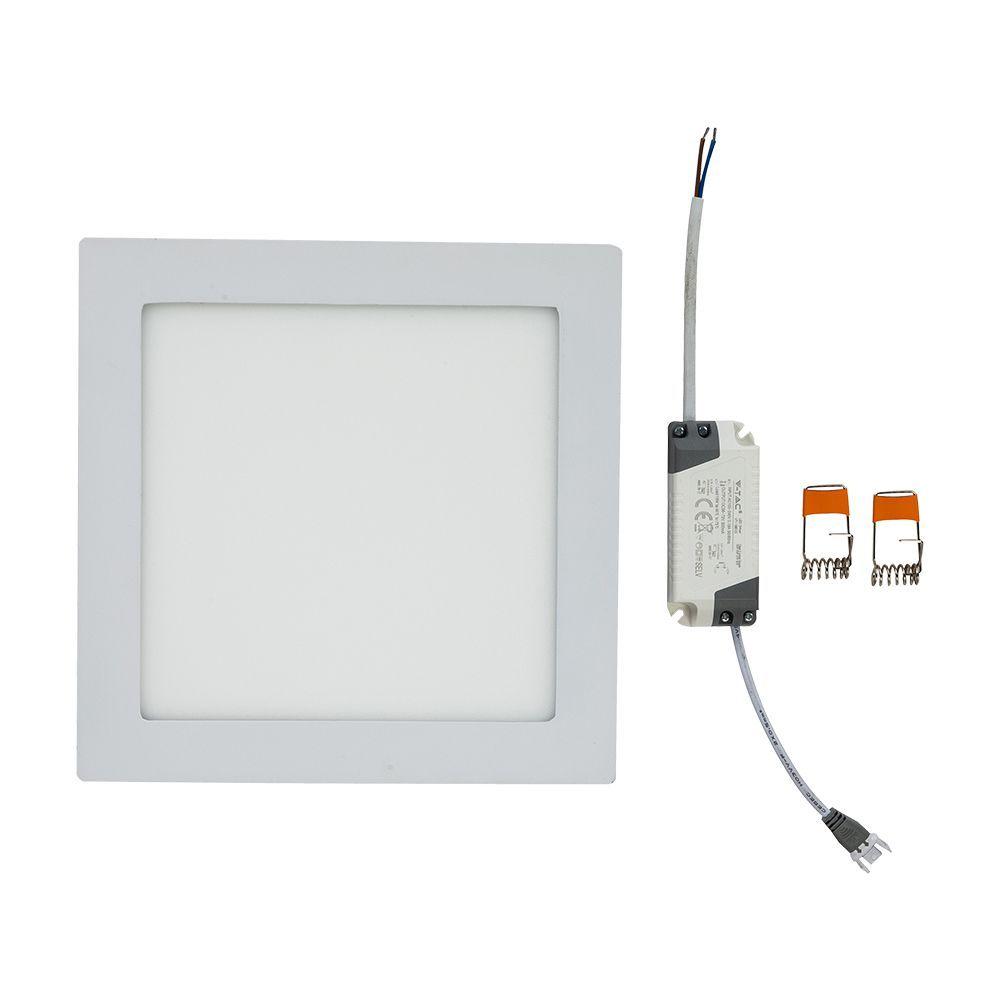 18W Panel LED, Barwa:3000K, Kwadratowa, VTAC, SKU 4869