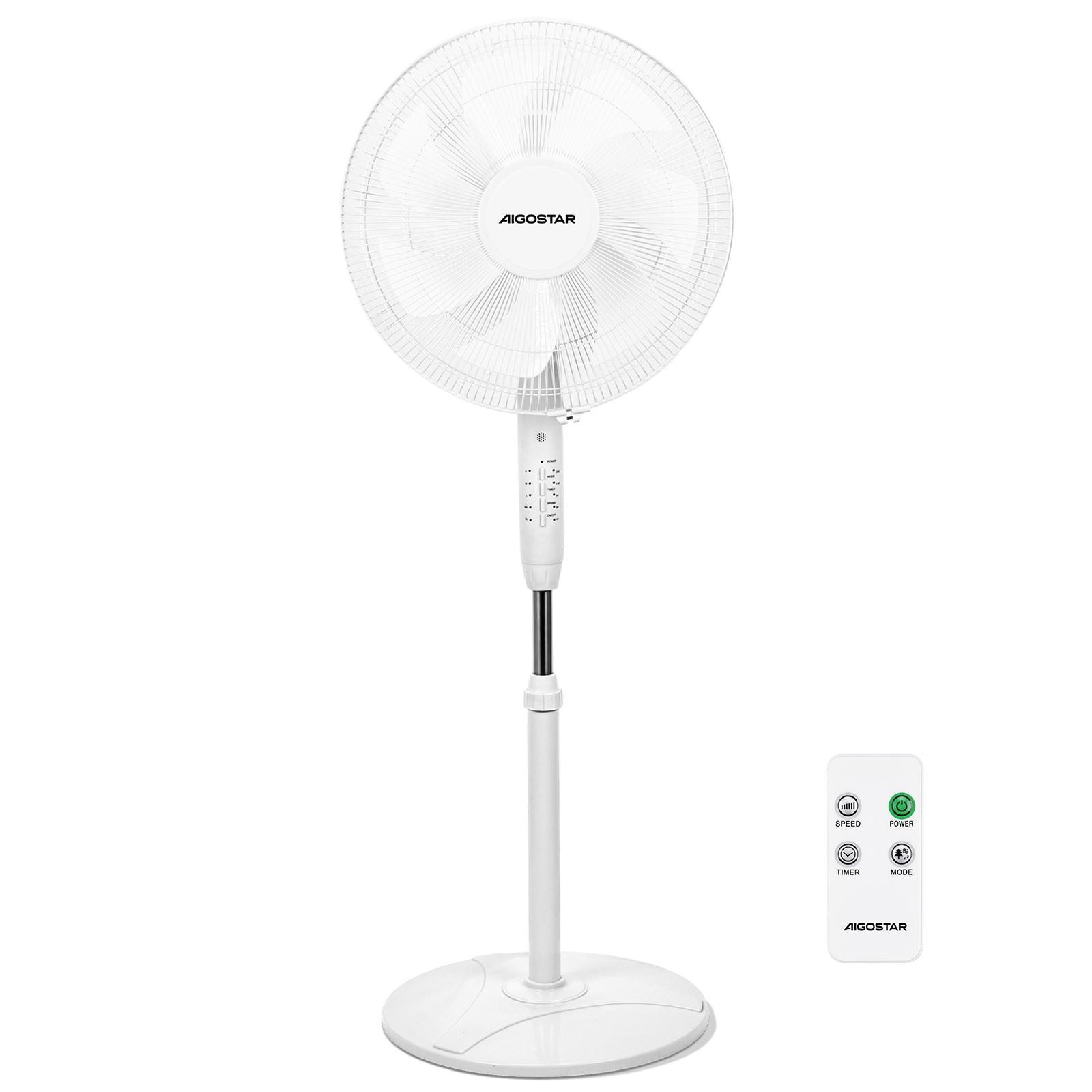 7-blade stand fan with remote control