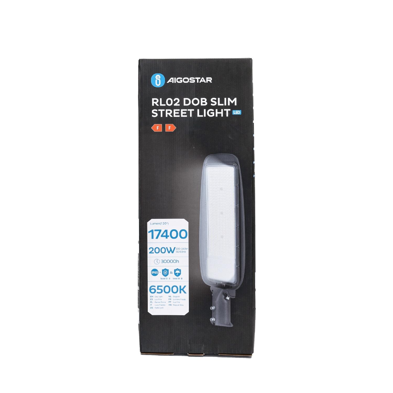 DOB LED slim street light 200W