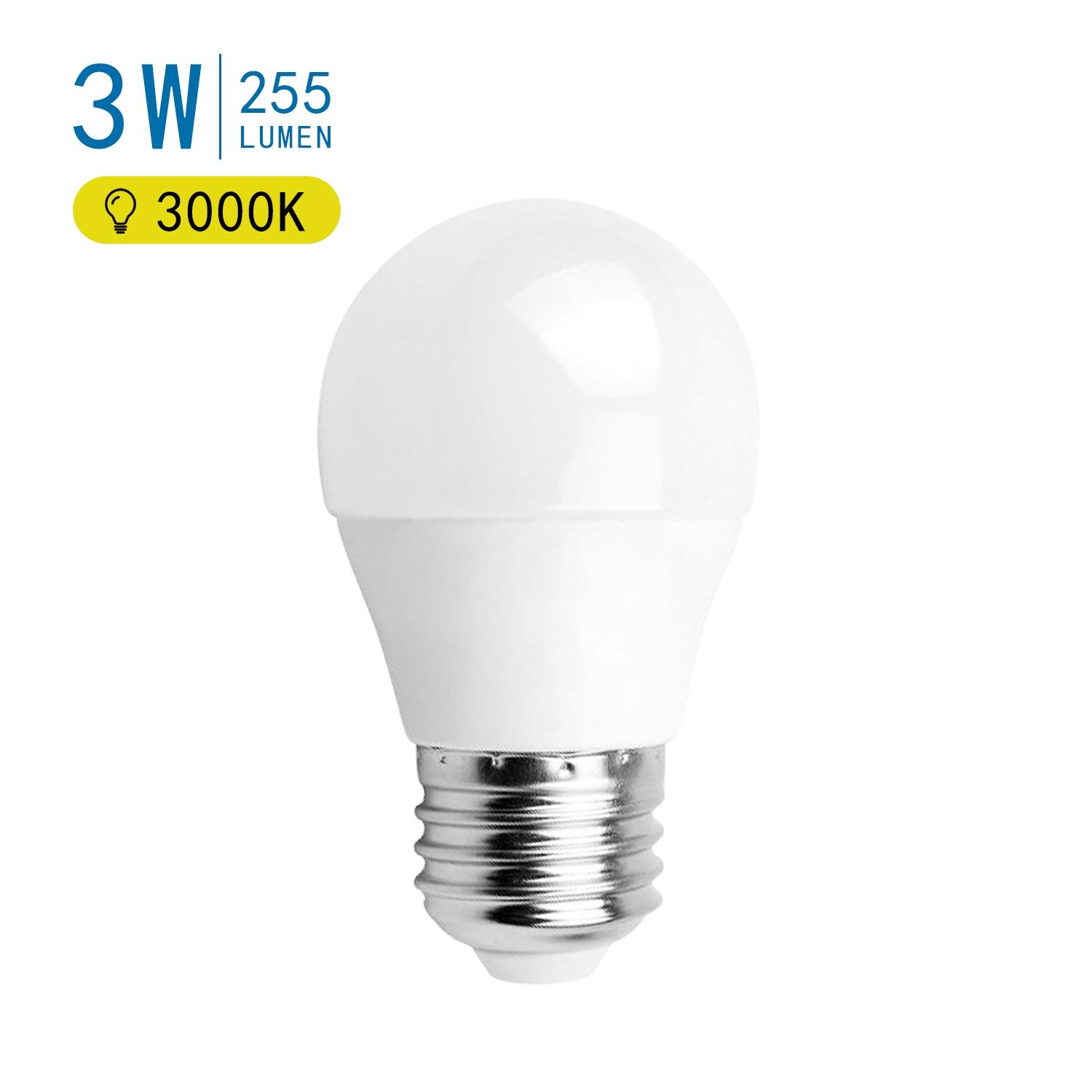 LED G45 E27 3W 3000K (3W,E27,3000K)