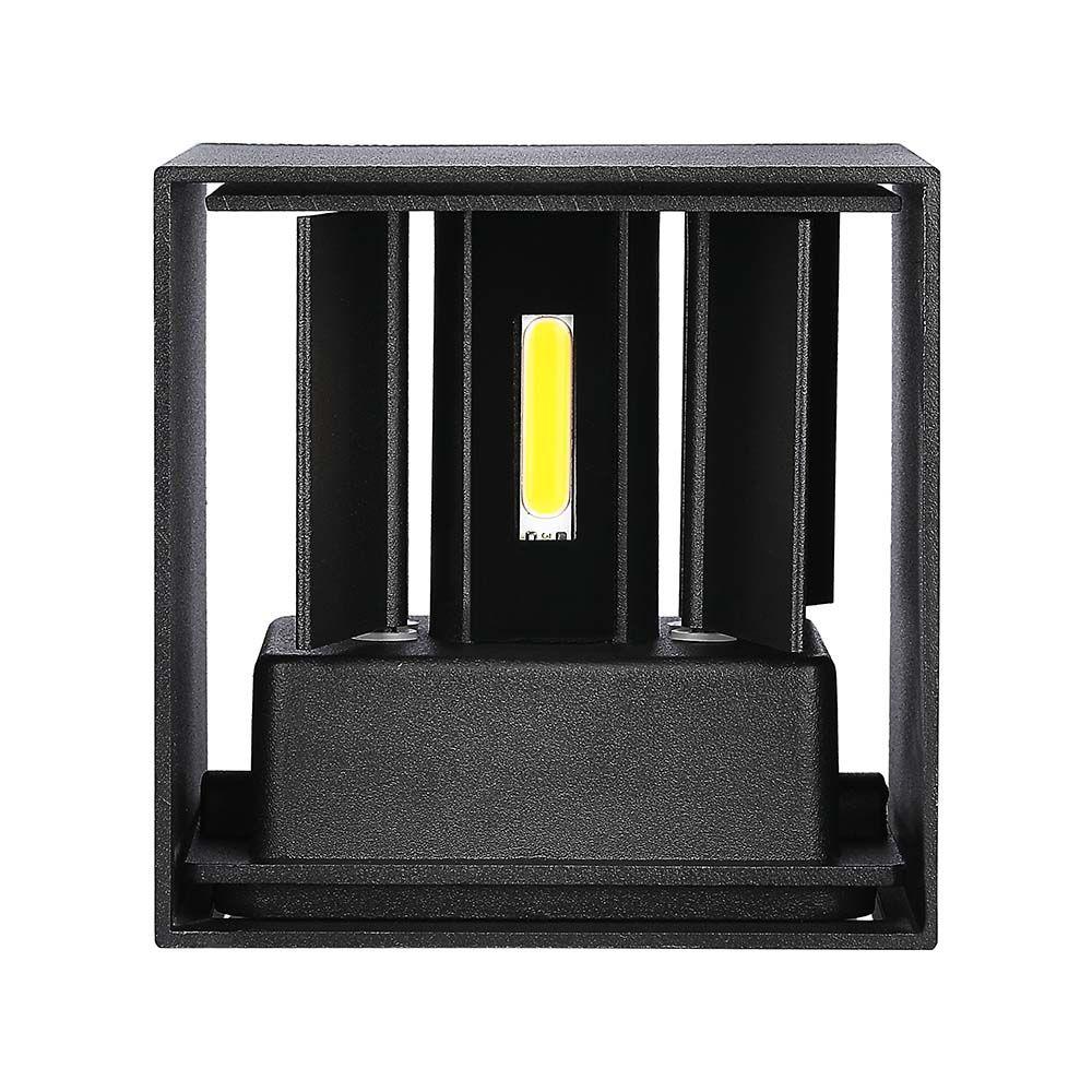 VT-759 5W WALL LAMP BRIDGELUX CHIP 3000K BLACK SQUARE