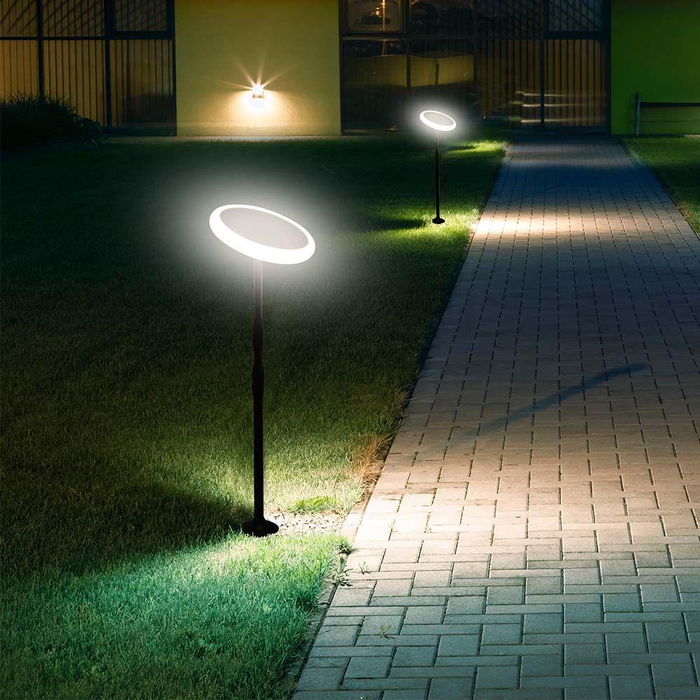 VT-948 8W LED SOLAR GARDEN LIGHT 4000K WHITE+BLACK BODY