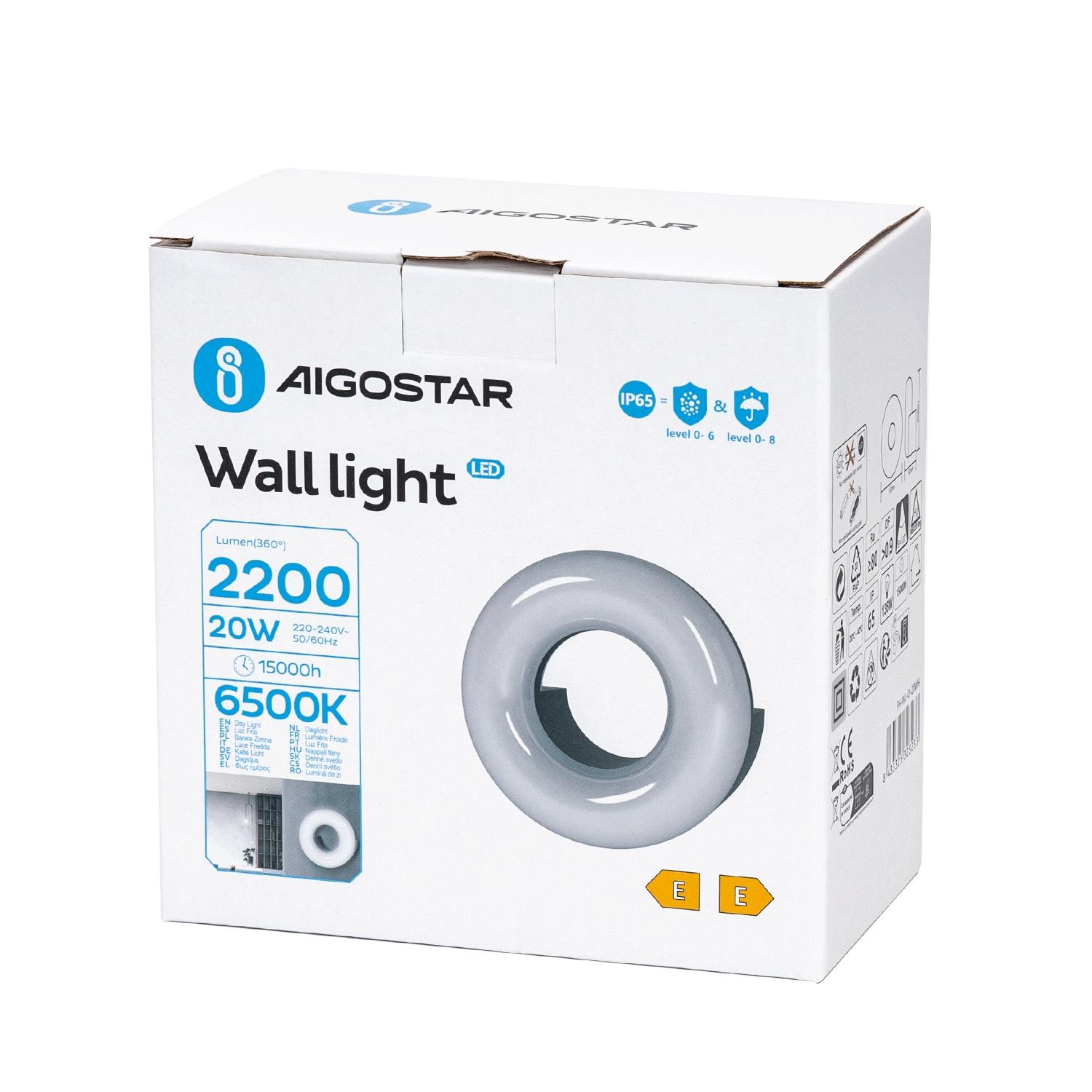 Moisture-proof Wall Light 20W 6500K