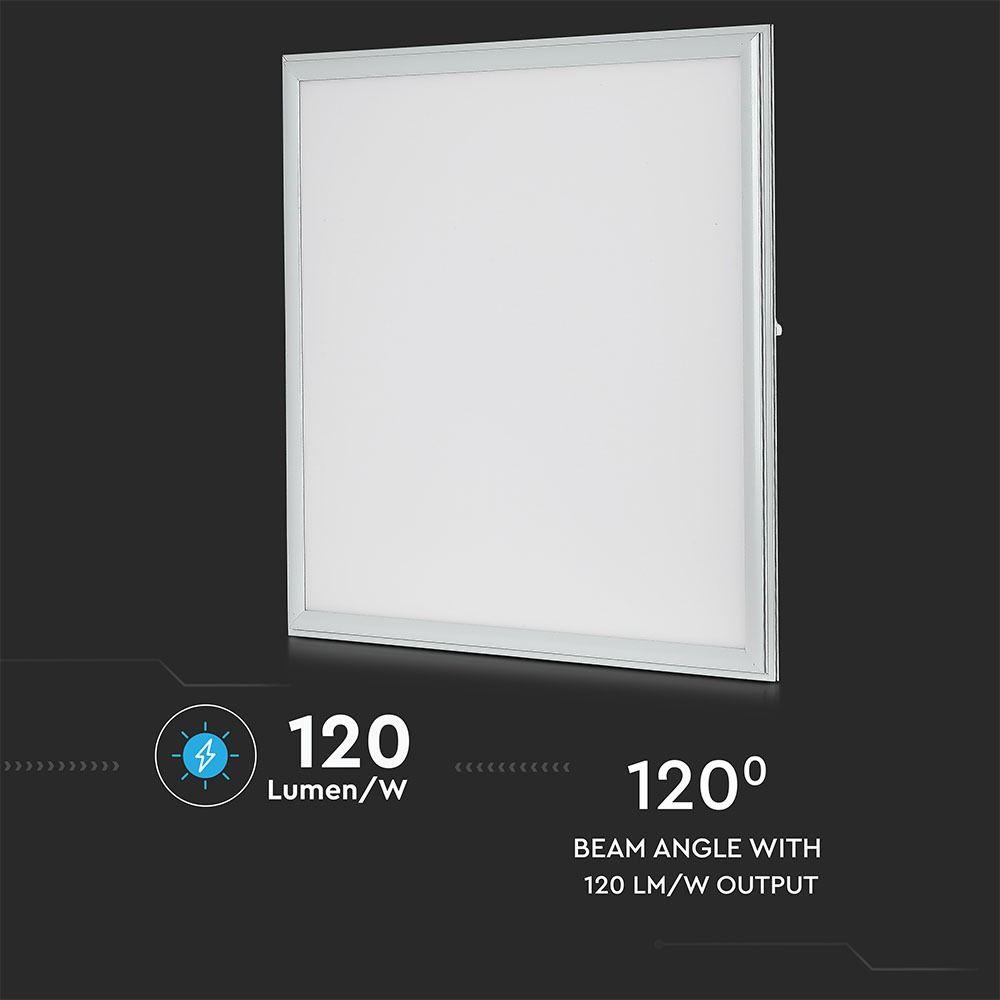 36W Panel LED 600x600mm, Barwa:6400K, HIGH LUMEN, Opakowanie: 6szt., VTAC, SKU 6239