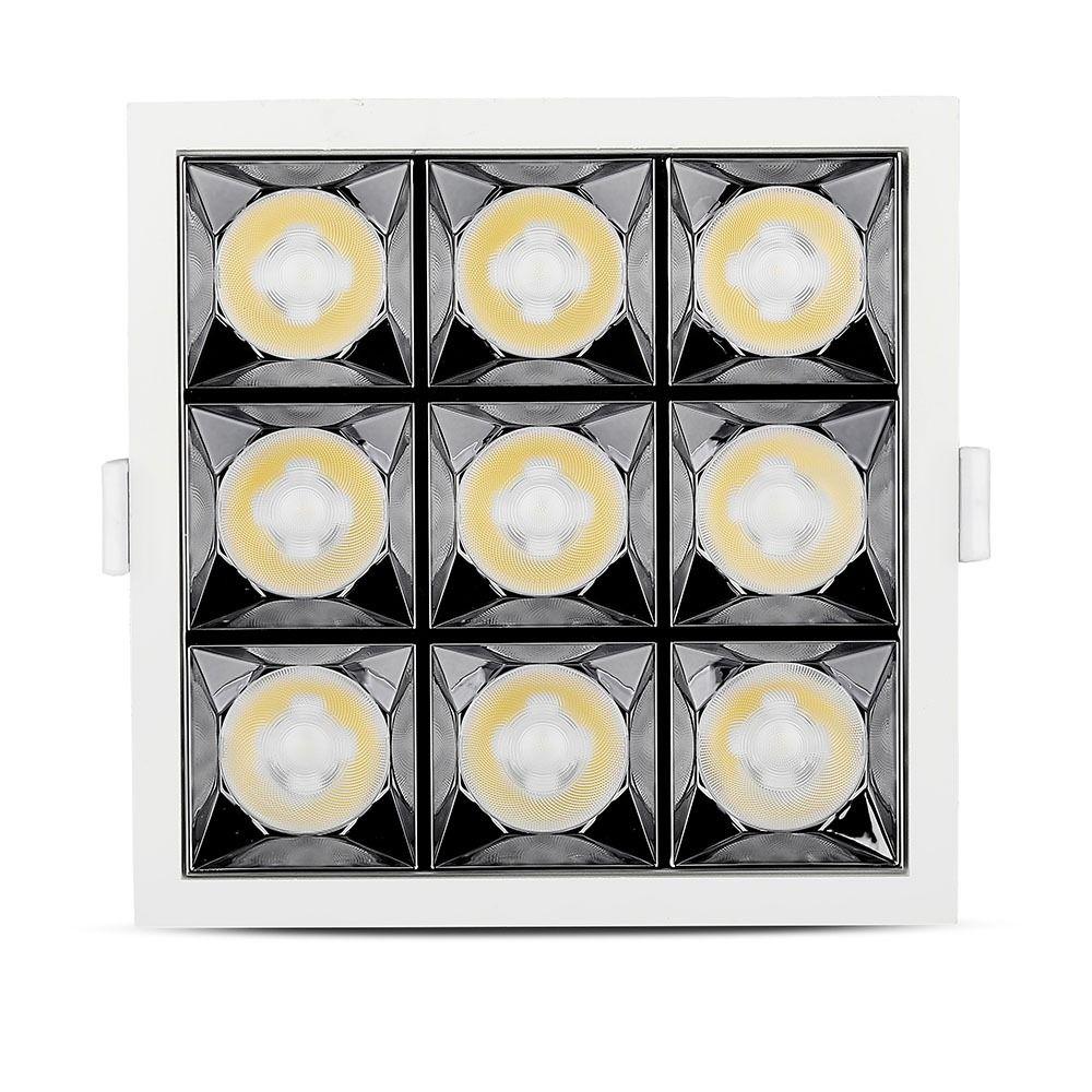 36W Oprawa wpuszczana reflektor LED, Chip SAMSUNG, Barwa:2700K, Kąt 12', VTAC, SKU 984