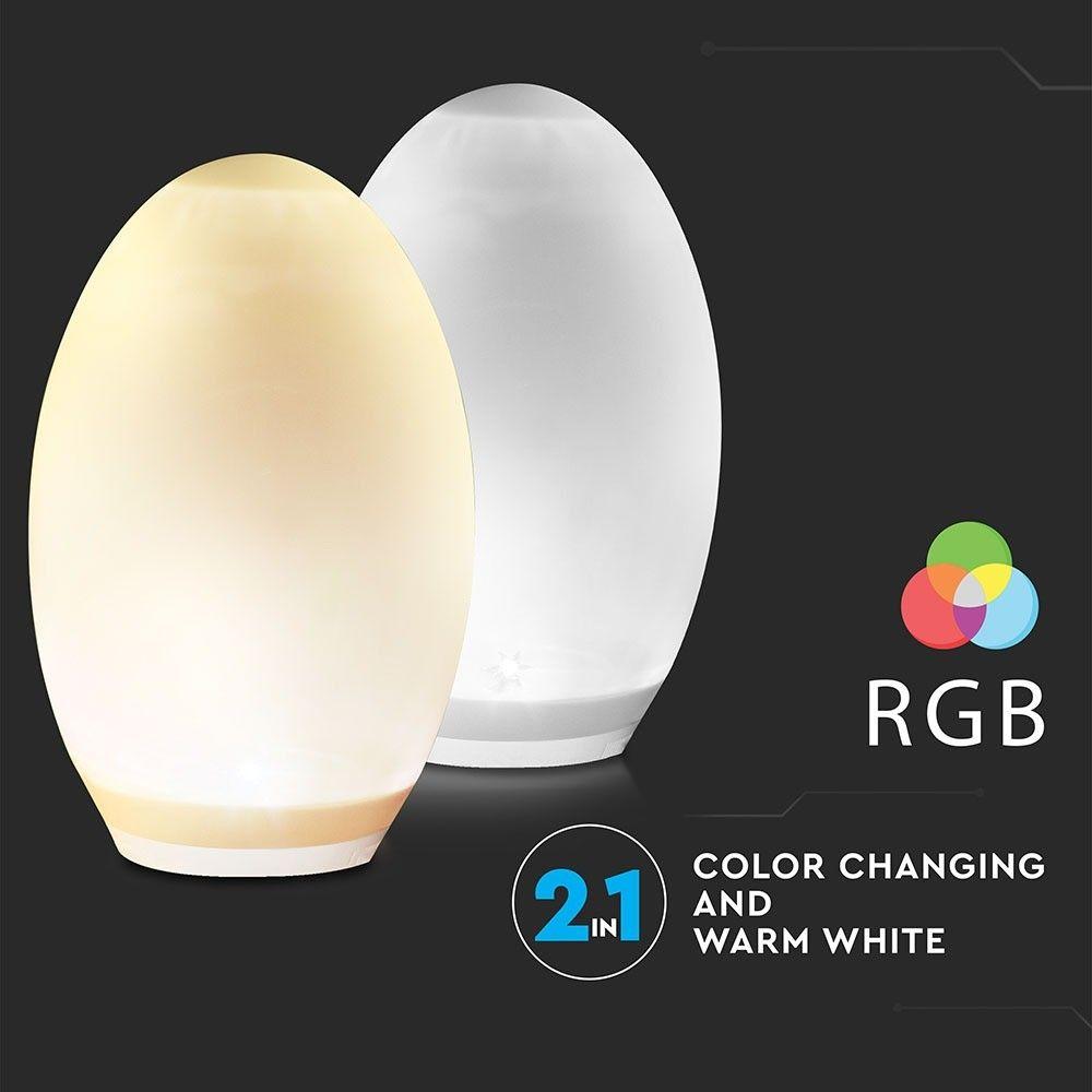 VT-7815 LED SOLAR EGG LIGHT RGB+WW