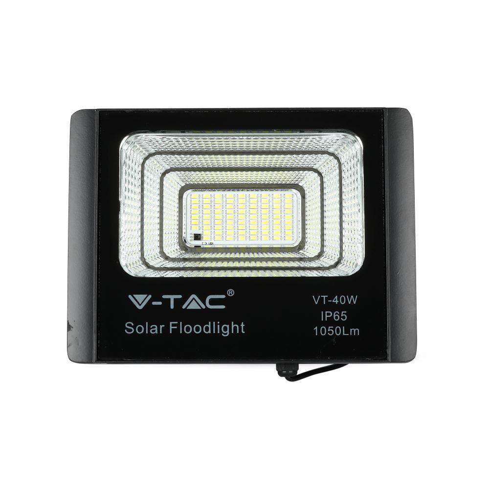 VT-40W 16W SOLAR PANEL WITH LED FLOODLIGHT 6000K