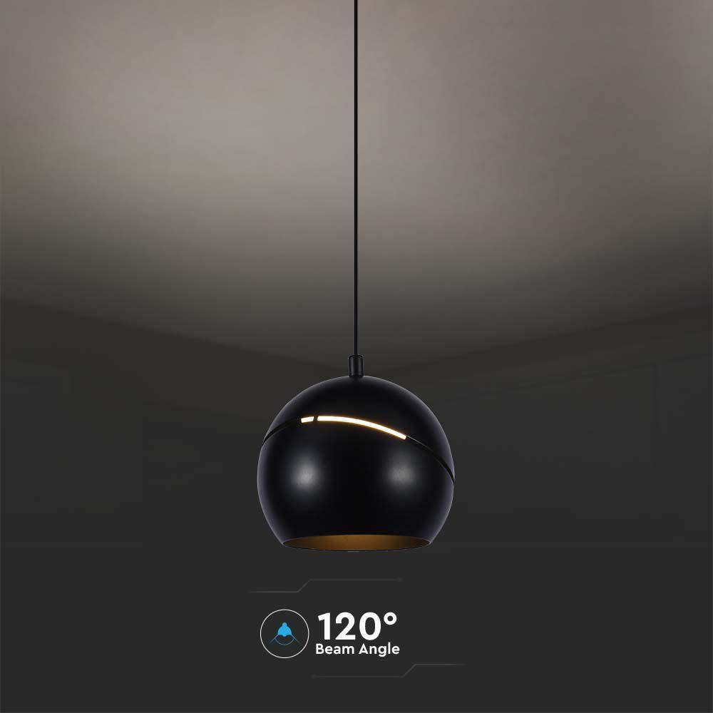 VT-7796 LED HANGING LAMP D:120 3000K BLACK BODY