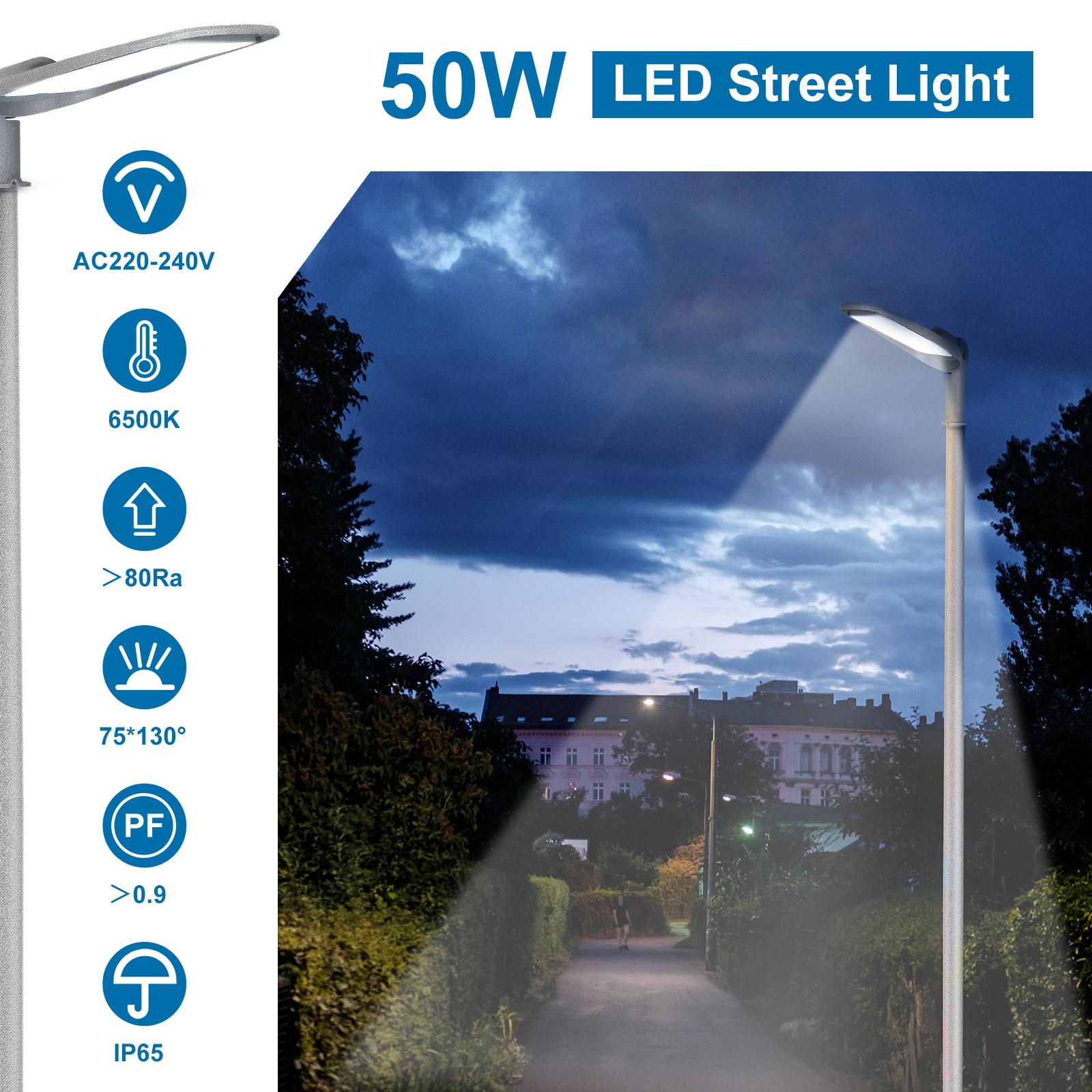 DOB LED Slim Street Light 50W