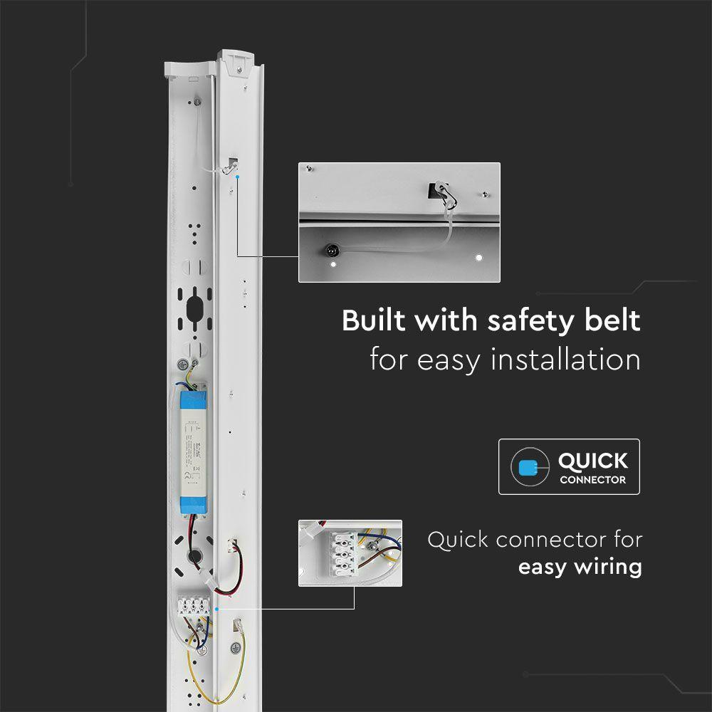 VT-8-54-N 50W LED BATTEN FITTING 150CM SAMSUNG CHIP 6400K 6000LM