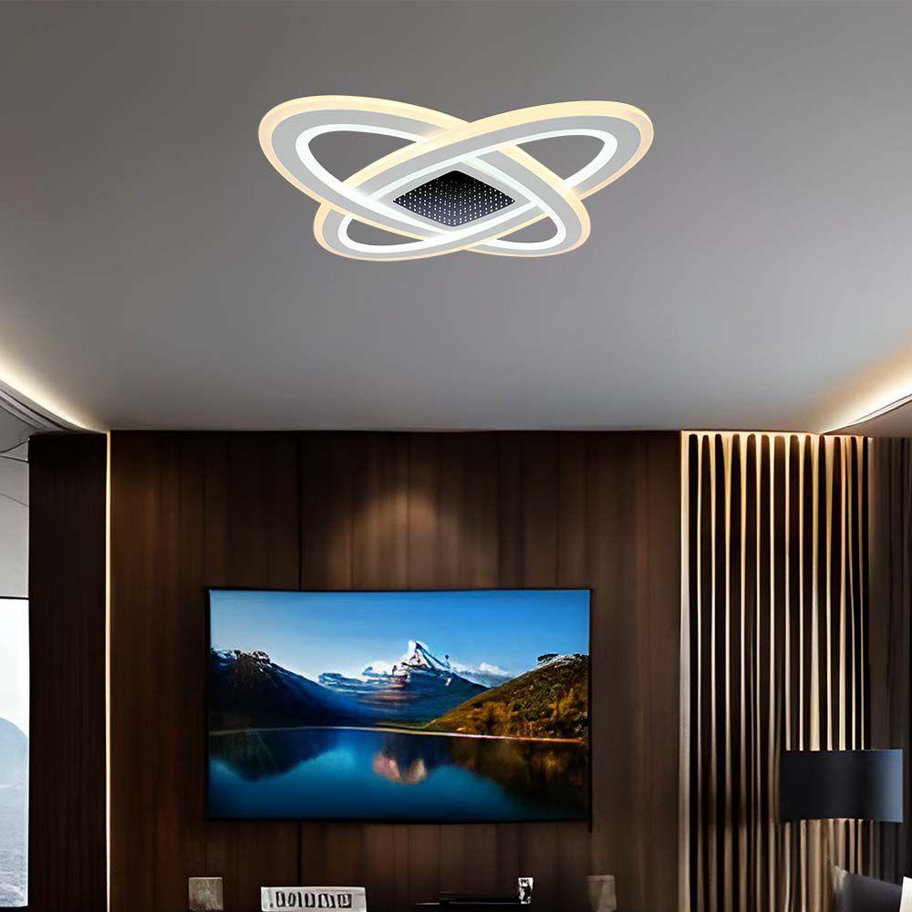 VT-7962 130W LED SMART DECORATIVE CEILING LAMP 50x50x5CM 3IN1 DIMMABLE+REMOTE