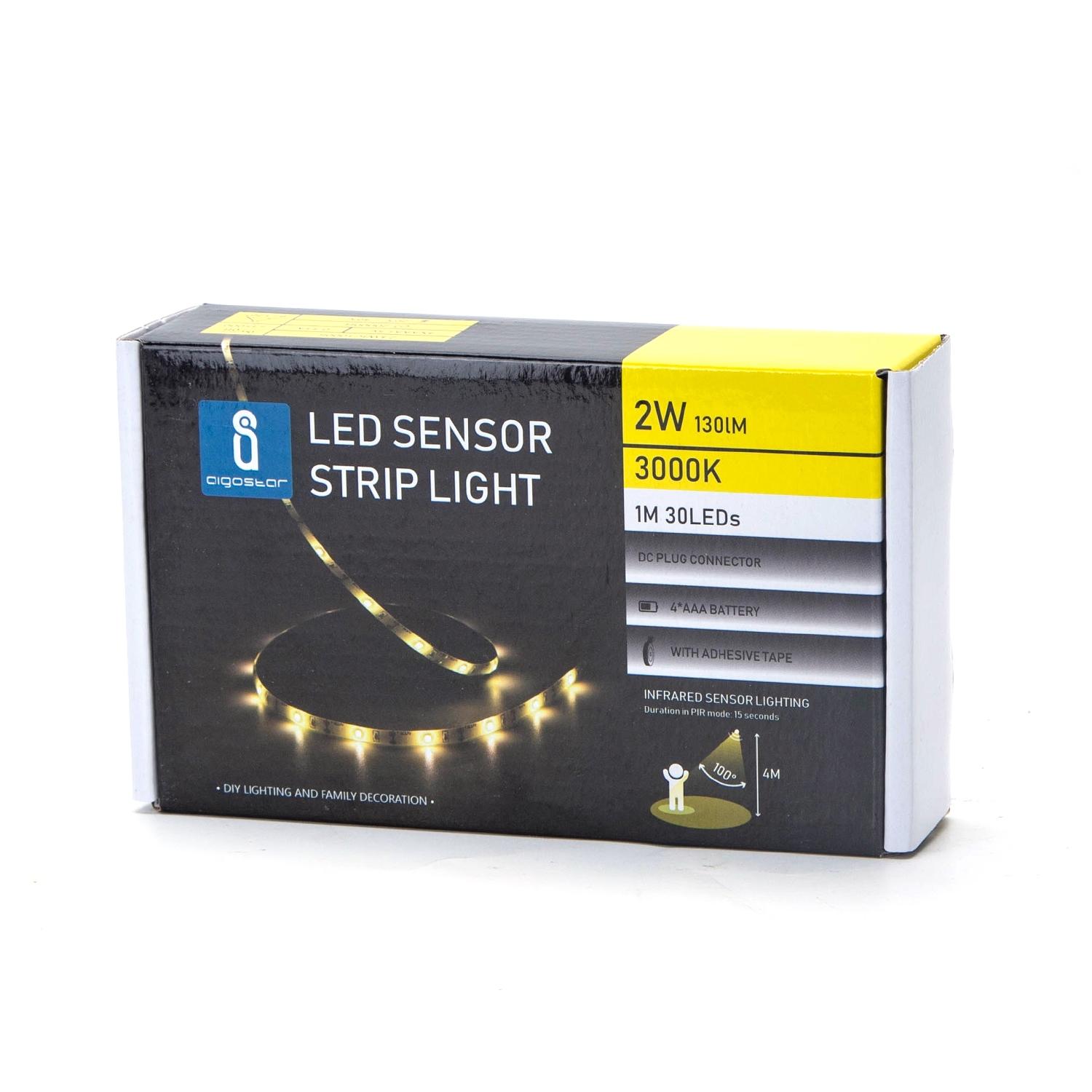 LED Low-voltage Strip Light with Sensor 1m