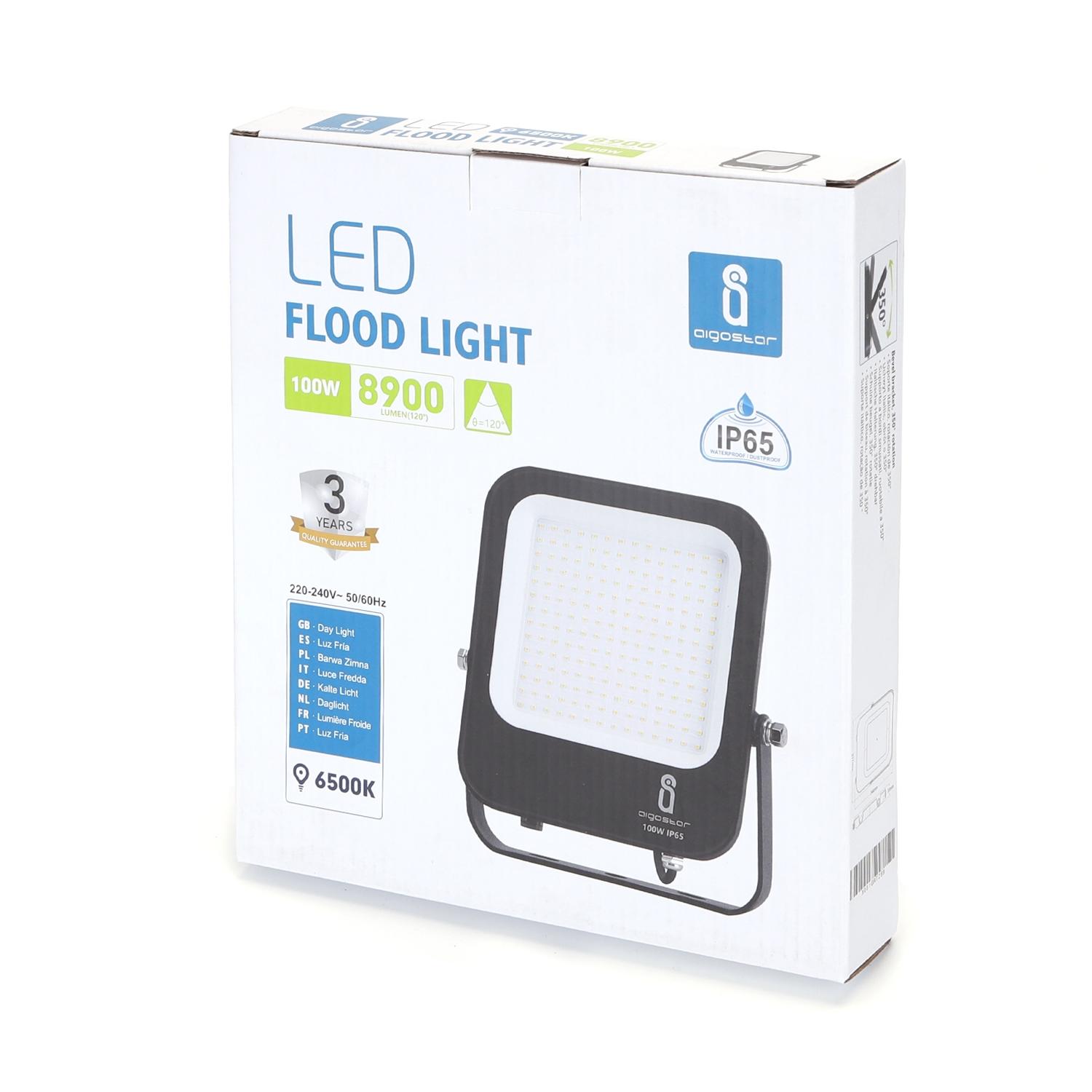 LED Floodlight Black 100W