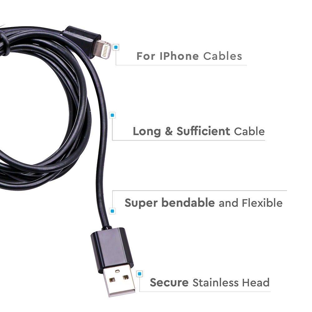 VT-5552 1.5M MFI IPHONE CABLE-BLACK