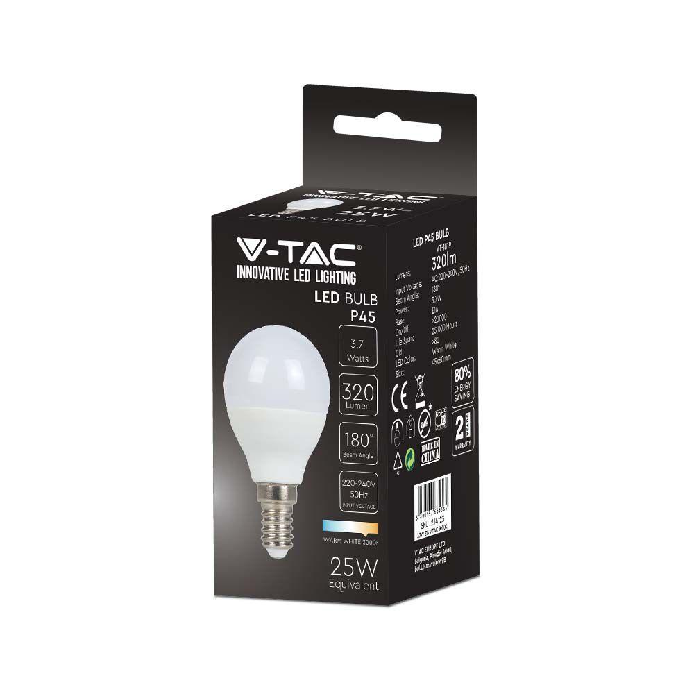 VT-1819 3.7W P45 LED PLASTIC BULB 6500K E14