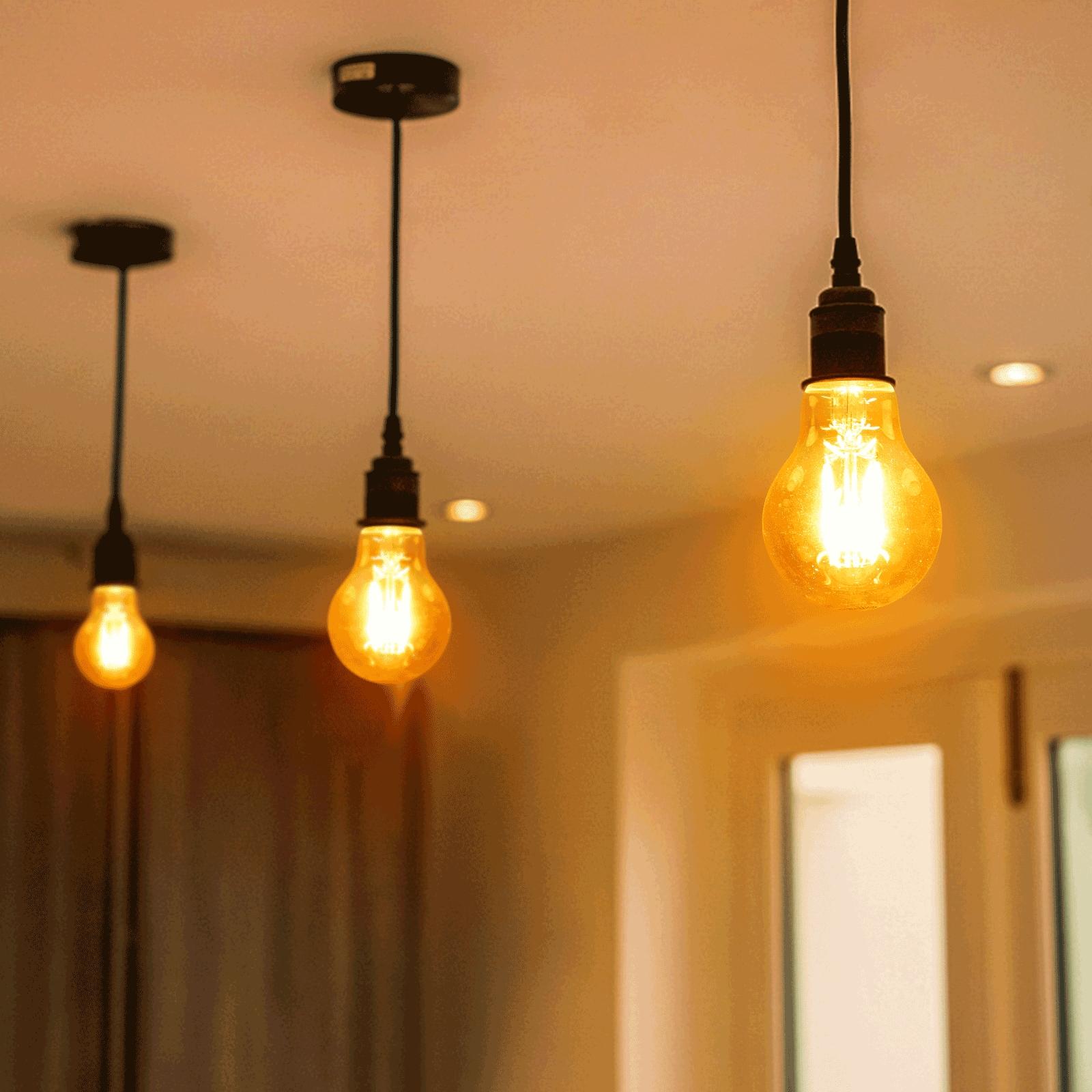 LED Filament Bulb (Amber) A60 E27 10W