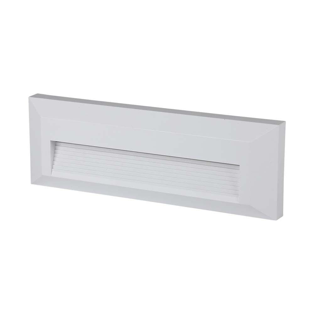 VT-1162 3W LED STEP LIGHT 4000K WHITE BODY RECTANGLE