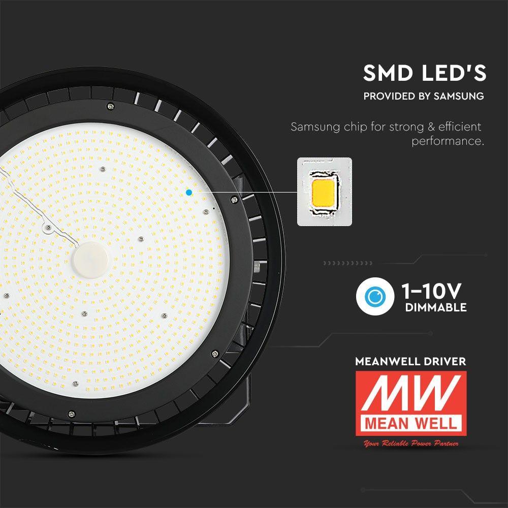 VT-9-500 500W HIGHBAY(MEANWELL DIMMABLE)SAMSUNG CHIP 4000K 120'D BLACK BODY (120LM/W)