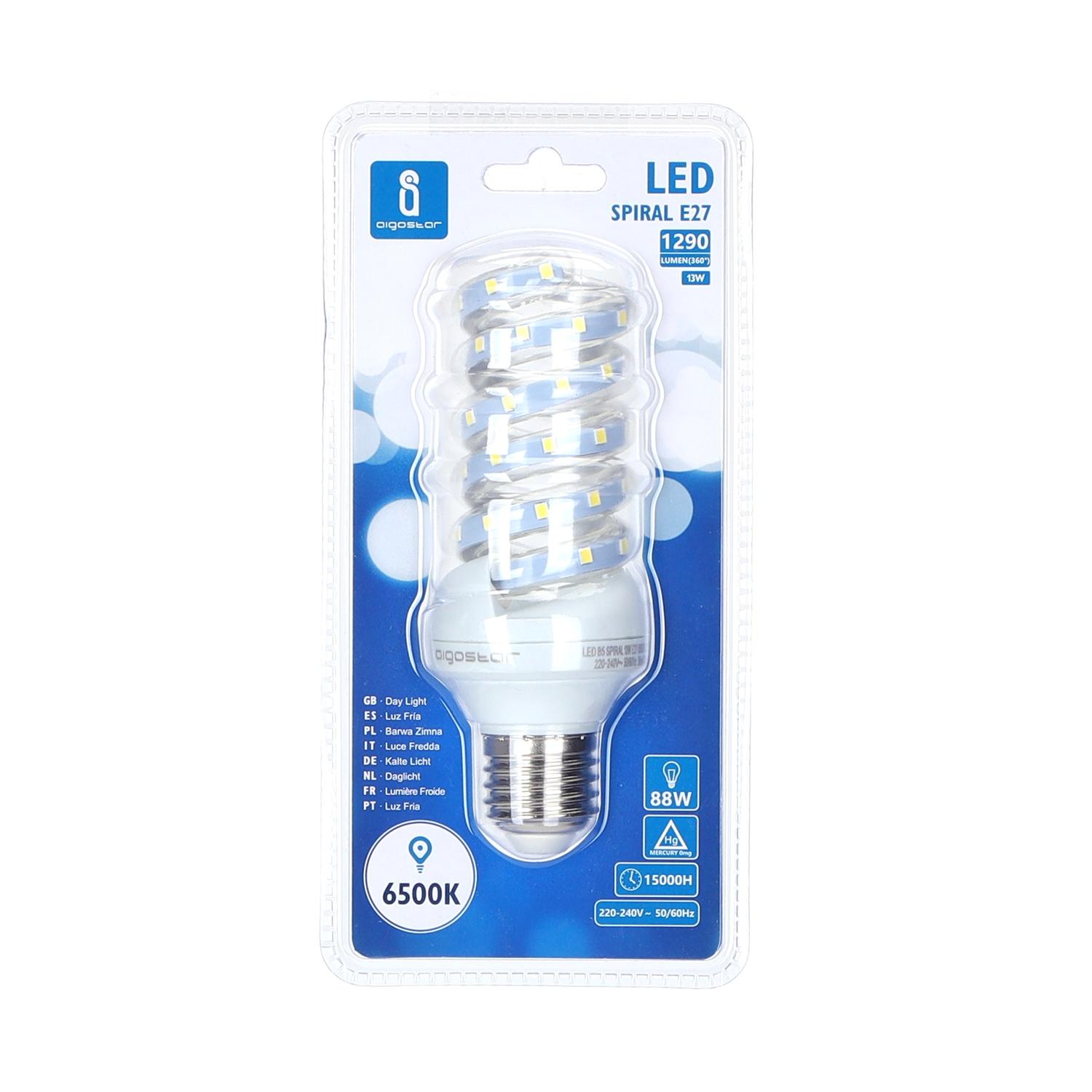 LED E27 13W Spiral tube