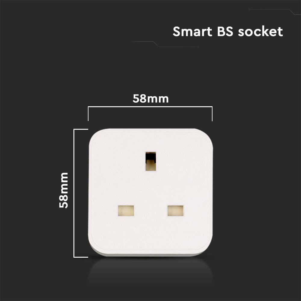 VT-5173 WIFI BS SOCKET COMPATIBLE WITH AMAZON ALEXA & GOOGLE HOME