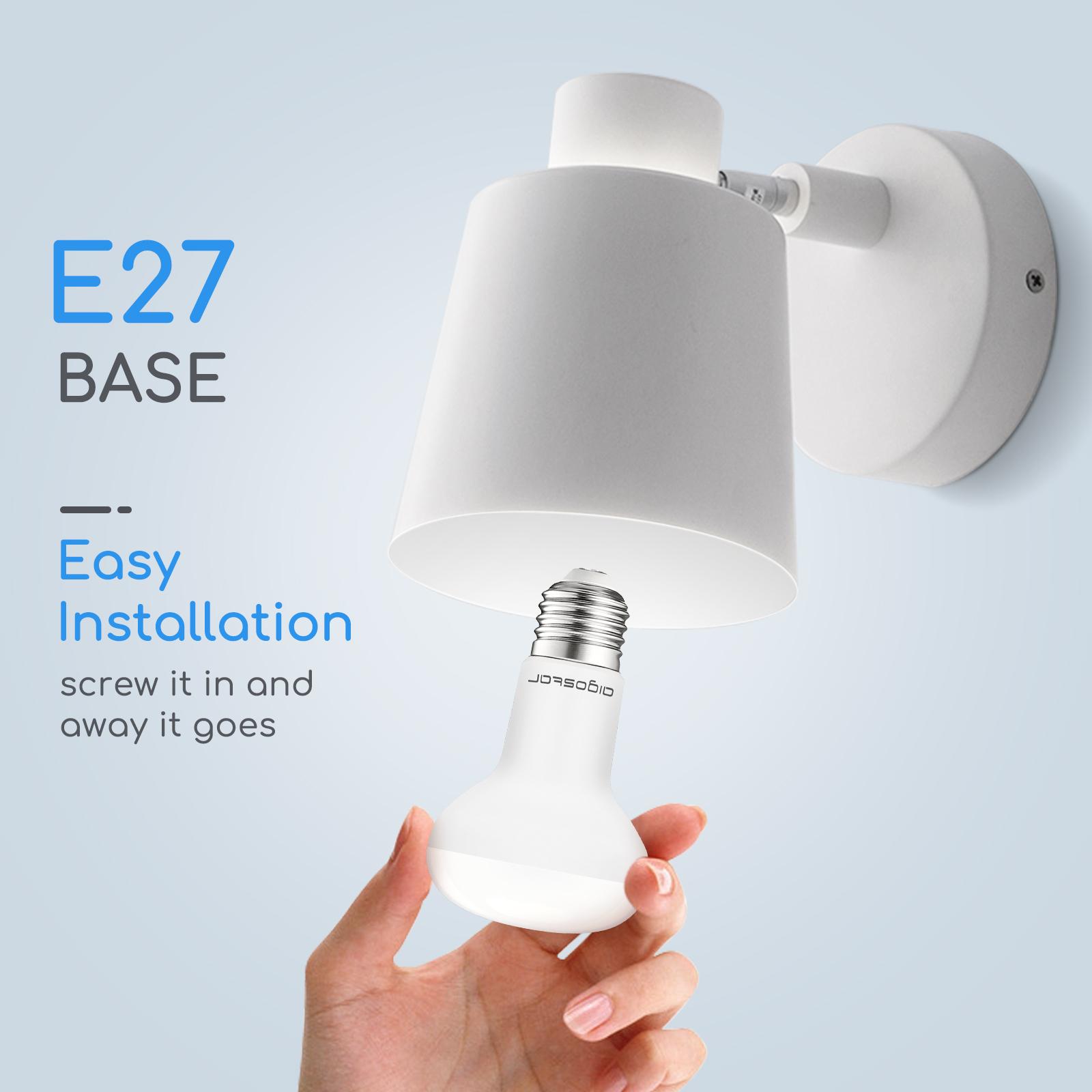 LED E27 9W R63