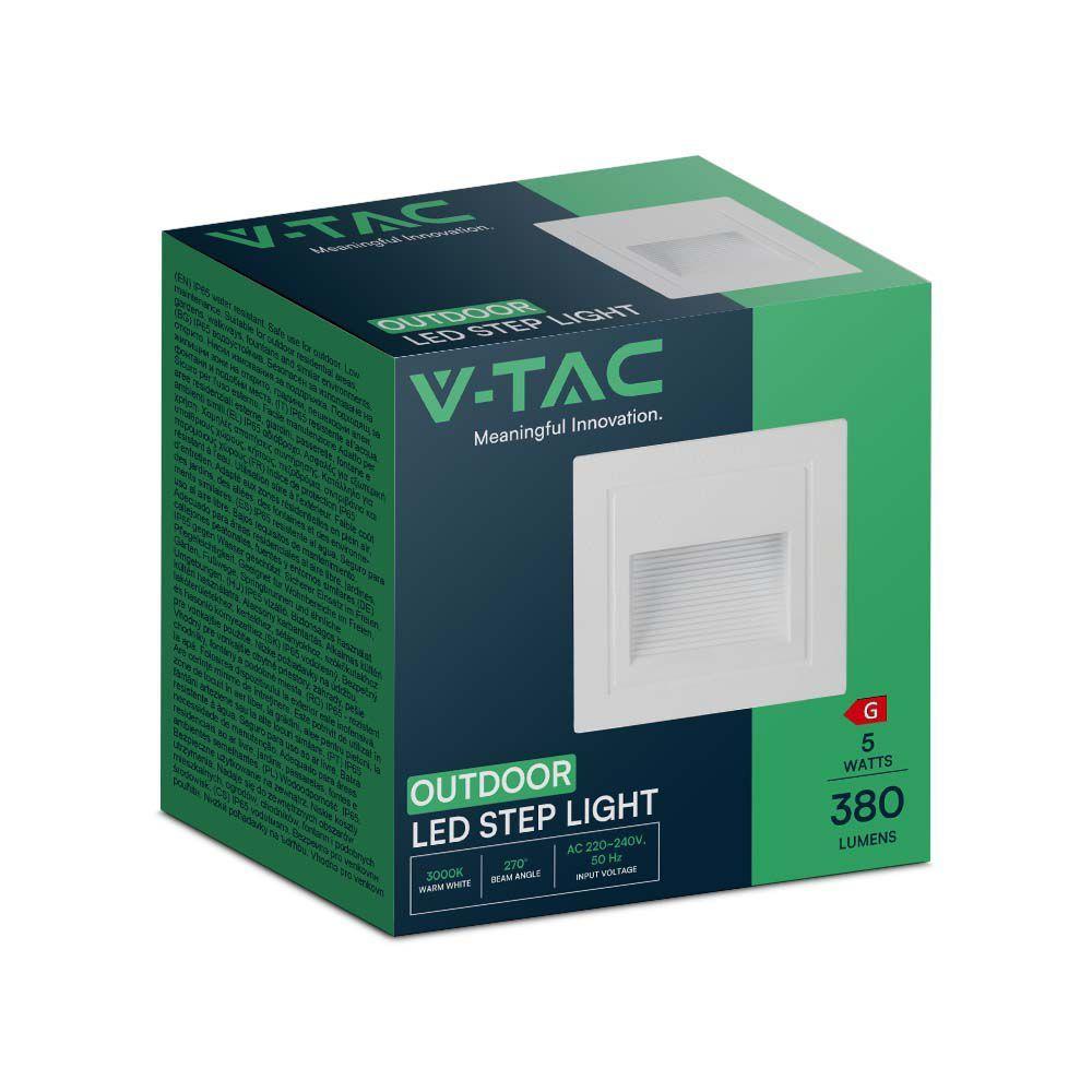 VT-1129 5W LED STEP LIGHT 3000K WHITE BODY