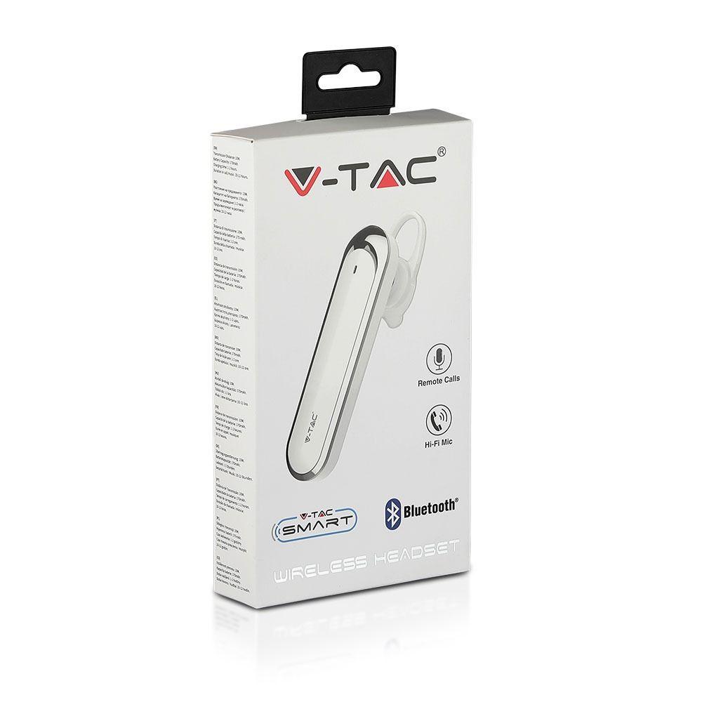 VT-6800 BLUETOOTH HEADSET-170mah BATTERY-WHITE