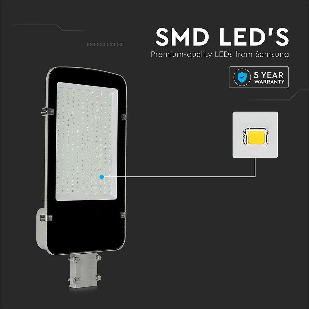 150W Lampa uliczna LED, Chip SAMSUNG, Barwa:6400K, Obudowa: Szara, VTAC, SKU 532