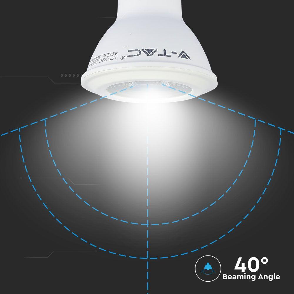 VT-220 7W PAR 20 PLASTIC BULB-SAMSUNG CHIP 6400K E27