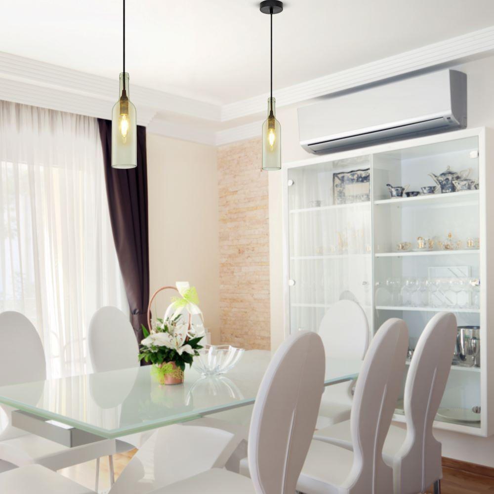 VT-7558 BOTTLE PENDANT LIGHT-E14 HOLDER-TRANSPARENT