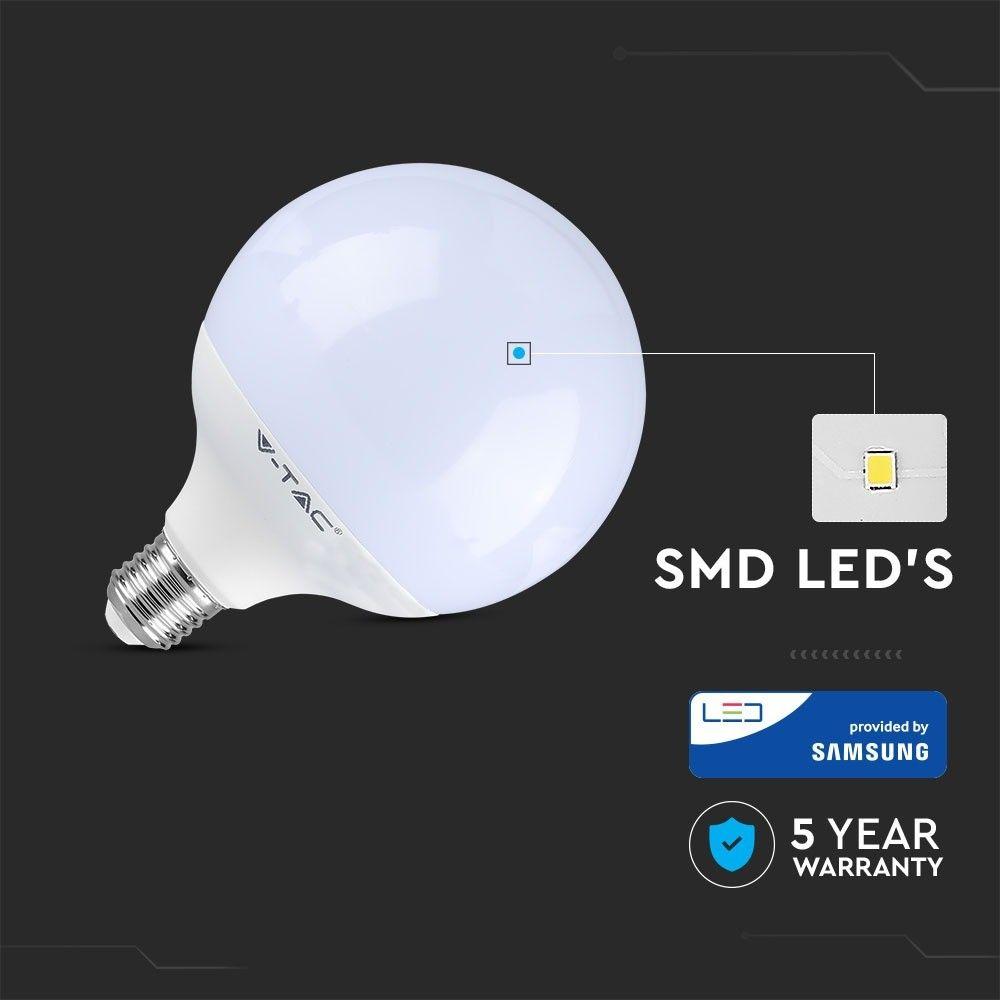 VT-242 22W G120 PLASTIC BULB SAMSUNG CHIP 6400K E27(120LM/WATT)